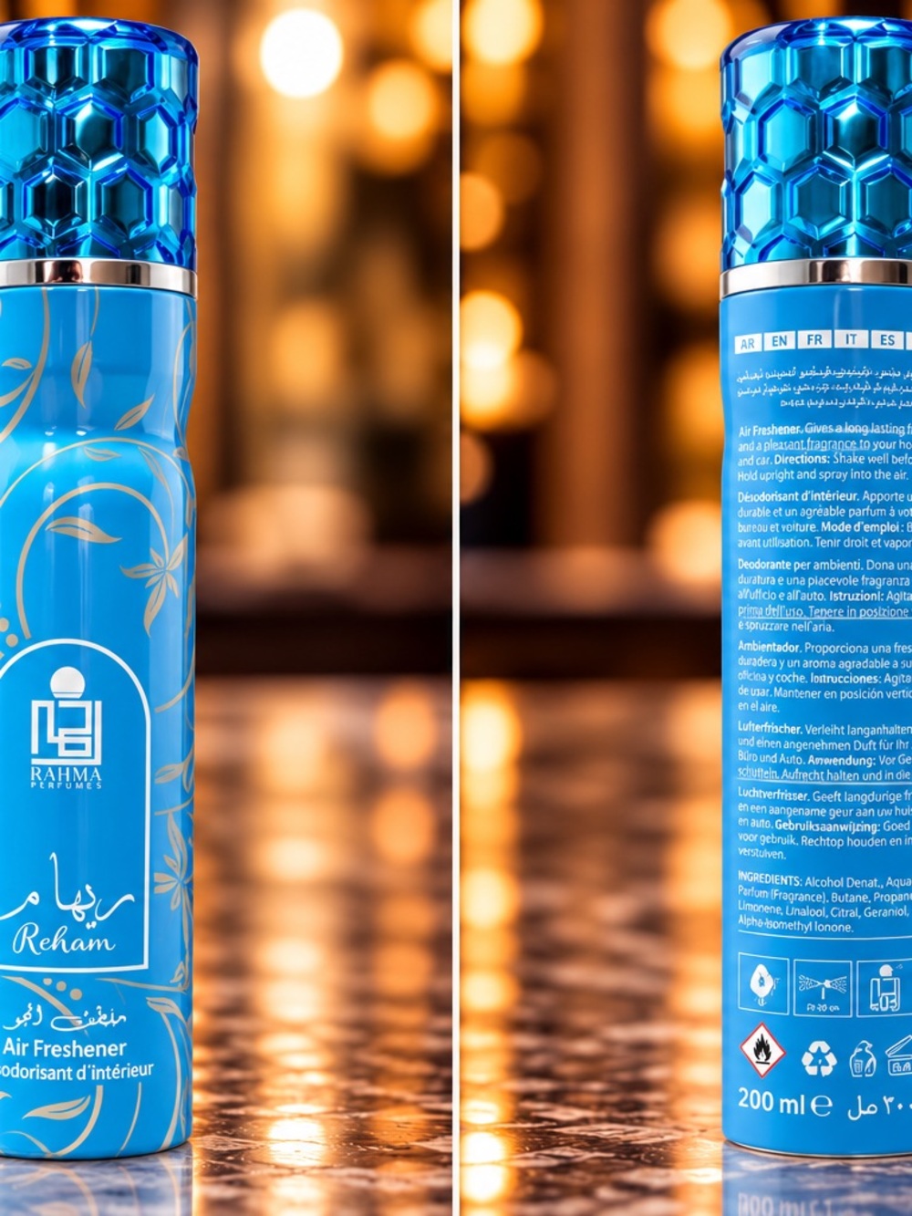 Brahma Reham Blue Floral Air Freshener Spray